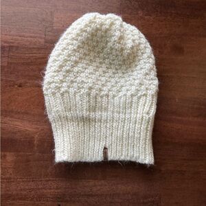 Cozy Cream Knit Beanie